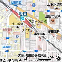 関西みらい銀行石橋支店周辺の地図