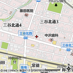 中国家庭料理 京華 三谷店周辺の地図