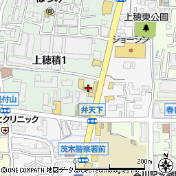 ＨｏｎｄａＣａｒｓ北大阪茨木上穂積店周辺の地図
