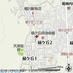 兵庫県相生市緑ケ丘周辺の地図