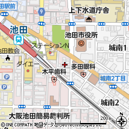 セコム池田訪問看護ステーション周辺の地図