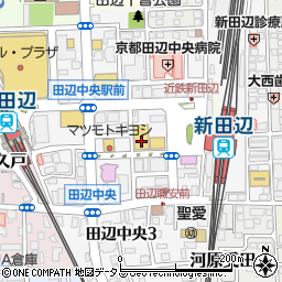 餃子の王将 新田辺店周辺の地図
