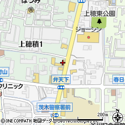 家族亭 茨木店周辺の地図