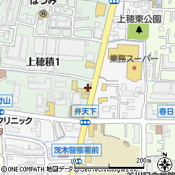 家族亭 茨木店周辺の地図