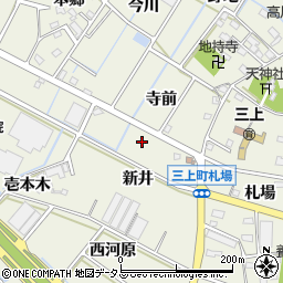 愛知県豊川市三上町東神子地周辺の地図