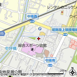 兵庫県姫路市中地450周辺の地図