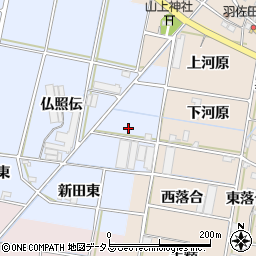 愛知県西尾市平口町蓮台周辺の地図
