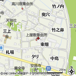 愛知県豊川市三上町周辺の地図