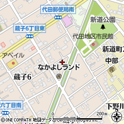 愛知県豊川市蔵子6丁目6周辺の地図