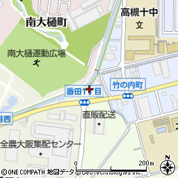 株式会社武山回漕店高槻営業所周辺の地図