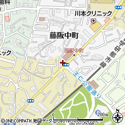 大阪府枚方市藤阪中町3-21周辺の地図