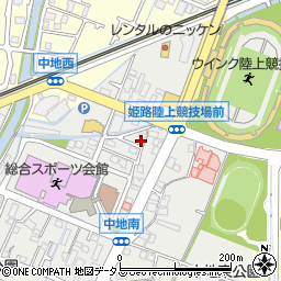 兵庫県姫路市中地350周辺の地図