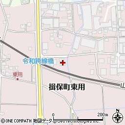 兵庫県たつの市揖保町東用302周辺の地図