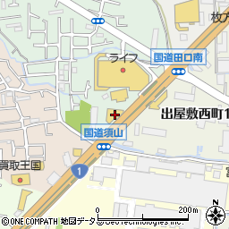関西マツダ枚方店周辺の地図