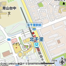 阪急阪神不動産北千里営業所周辺の地図