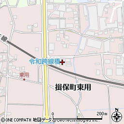 兵庫県たつの市揖保町東用300-1周辺の地図