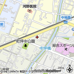 兵庫県姫路市町坪21周辺の地図