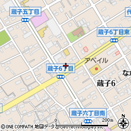 ほっともっと豊川蔵子店周辺の地図