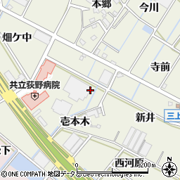 愛知県豊川市三上町亀井戸周辺の地図