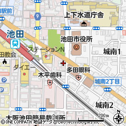 ウィステリア池田菅原町周辺の地図