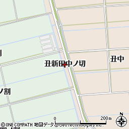 愛知県西尾市一色町治明（丑新田中ノ切）周辺の地図