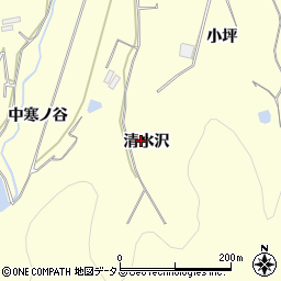 愛知県豊橋市石巻平野町清水沢周辺の地図