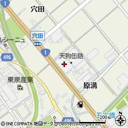 愛知県豊川市白鳥町原溝28-1周辺の地図