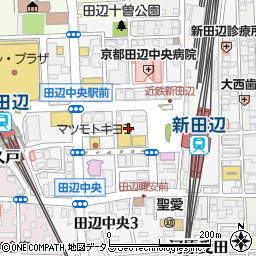 東洋カーマックス京田辺駐車場周辺の地図