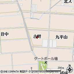 愛知県西尾市一色町治明（古畔）周辺の地図