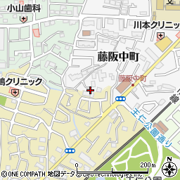 大阪府枚方市藤阪中町35-8周辺の地図