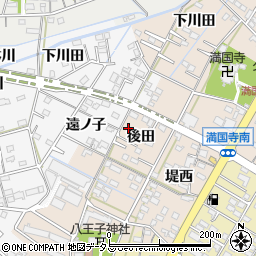 愛知県西尾市一色町味浜後田20-2周辺の地図