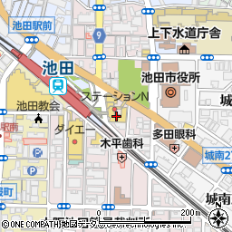 シティハイツ池田駅前ステーションＮ周辺の地図