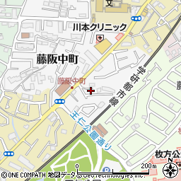 大阪府枚方市藤阪中町6-29周辺の地図