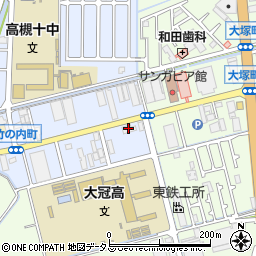 京阪バス株式会社　高槻支所周辺の地図