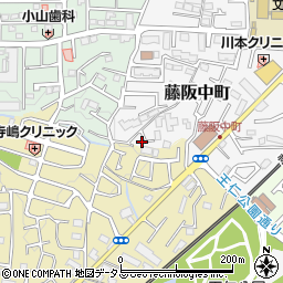 大阪府枚方市藤阪中町35-6周辺の地図
