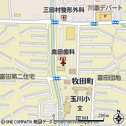 高槻牧田郵便局周辺の地図