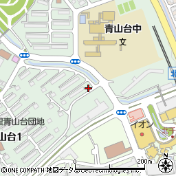 阪高ファインパーク千里青山台団地第３駐車場周辺の地図