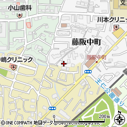 大阪府枚方市藤阪中町35周辺の地図