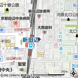 京都府京田辺市河原食田10-5周辺の地図