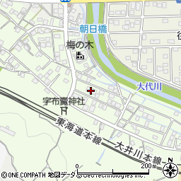 静岡県島田市金谷天王町周辺の地図