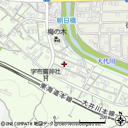 静岡県島田市金谷天王町周辺の地図