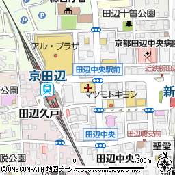 スーパー山田屋京田辺店周辺の地図