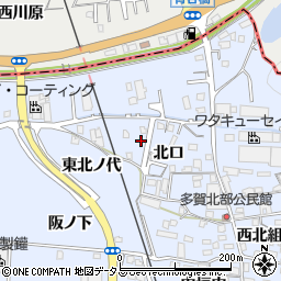 京都府綴喜郡井手町多賀北口35周辺の地図
