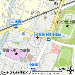 兵庫県姫路市中地431周辺の地図
