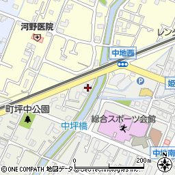 兵庫県姫路市町坪632-1周辺の地図