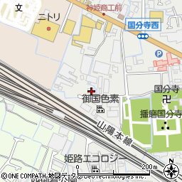 兵庫県姫路市御国野町国分寺94周辺の地図