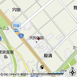 愛知県豊川市白鳥町原溝20-1周辺の地図