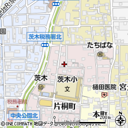 東洋カーマックス茨木片桐町駐車場周辺の地図