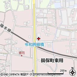 兵庫県たつの市揖保町東用296周辺の地図