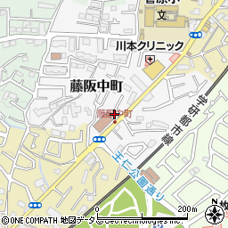 大阪府枚方市藤阪中町3-18周辺の地図